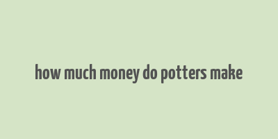 how much money do potters make