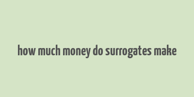 how much money do surrogates make