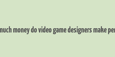 how much money do video game designers make per hour