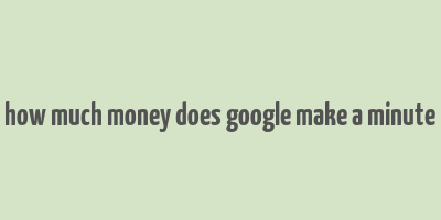 how much money does google make a minute