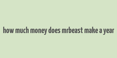 how much money does mrbeast make a year