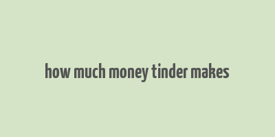 how much money tinder makes