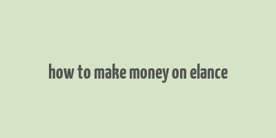 how to make money on elance