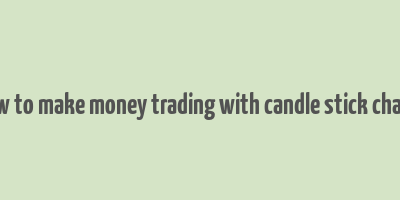 how to make money trading with candle stick charts