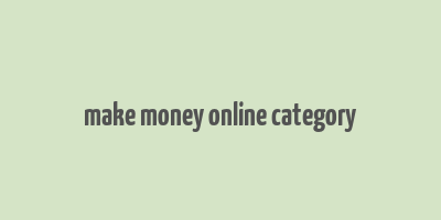 make money online category