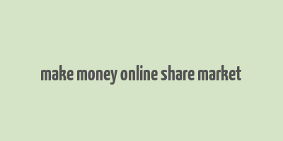 make money online share market