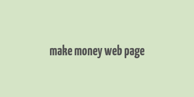 make money web page