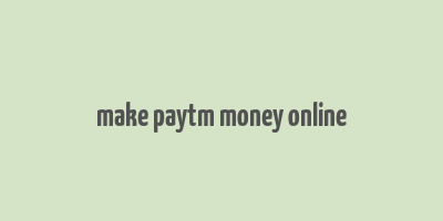 make paytm money online