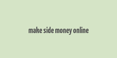 make side money online