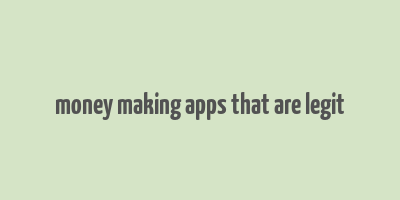 money making apps that are legit