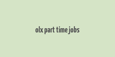 olx part time jobs