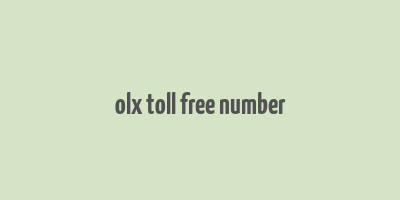 olx toll free number