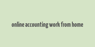 online accounting work from home