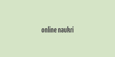 online naukri