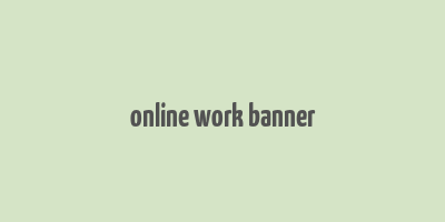 online work banner