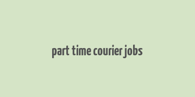 part time courier jobs