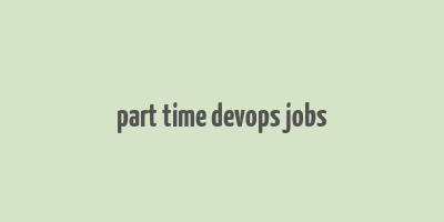 part time devops jobs