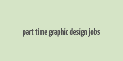 part time graphic design jobs