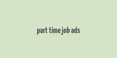 part time job ads