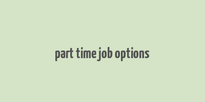 part time job options