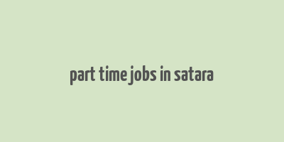 part time jobs in satara