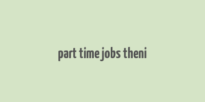 part time jobs theni