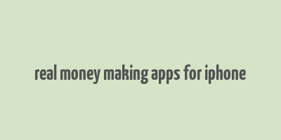 real money making apps for iphone