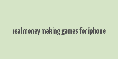 real money making games for iphone