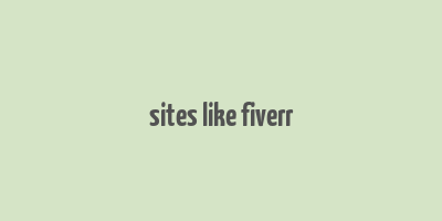 sites like fiverr