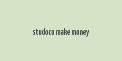 studocu make money