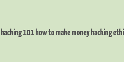 web hacking 101 how to make money hacking ethically