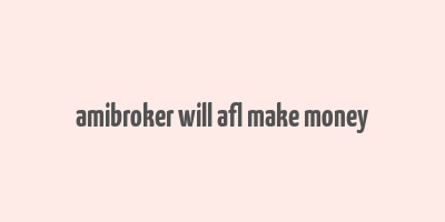 amibroker will afl make money