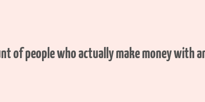 amount of people who actually make money with amway