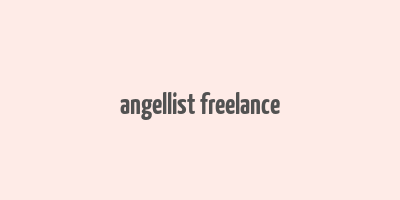 angellist freelance