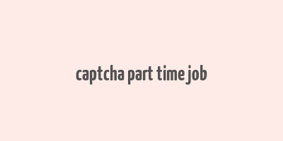 captcha part time job