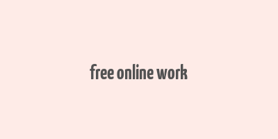 free online work