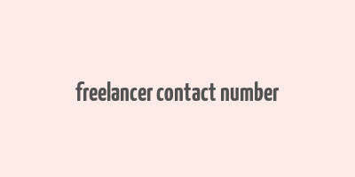 freelancer contact number