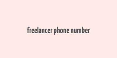 freelancer phone number