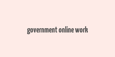 government online work