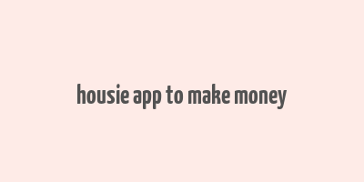 housie app to make money