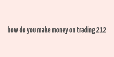 how do you make money on trading 212