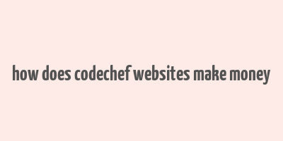 how does codechef websites make money