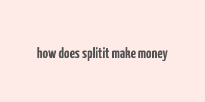 how does splitit make money