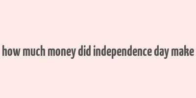 how much money did independence day make