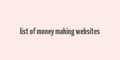 list of money making websites