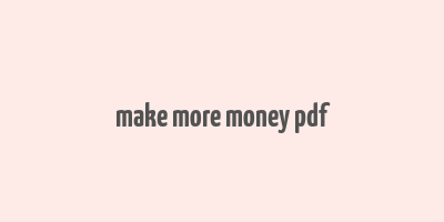 make more money pdf