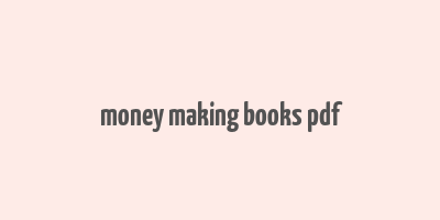 money making books pdf