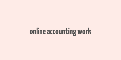 online accounting work