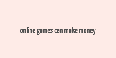 online games can make money