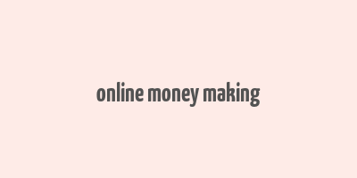 online money making